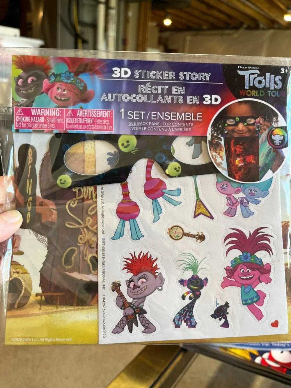 Trolls Jurasic Park Transformers 3d sticker